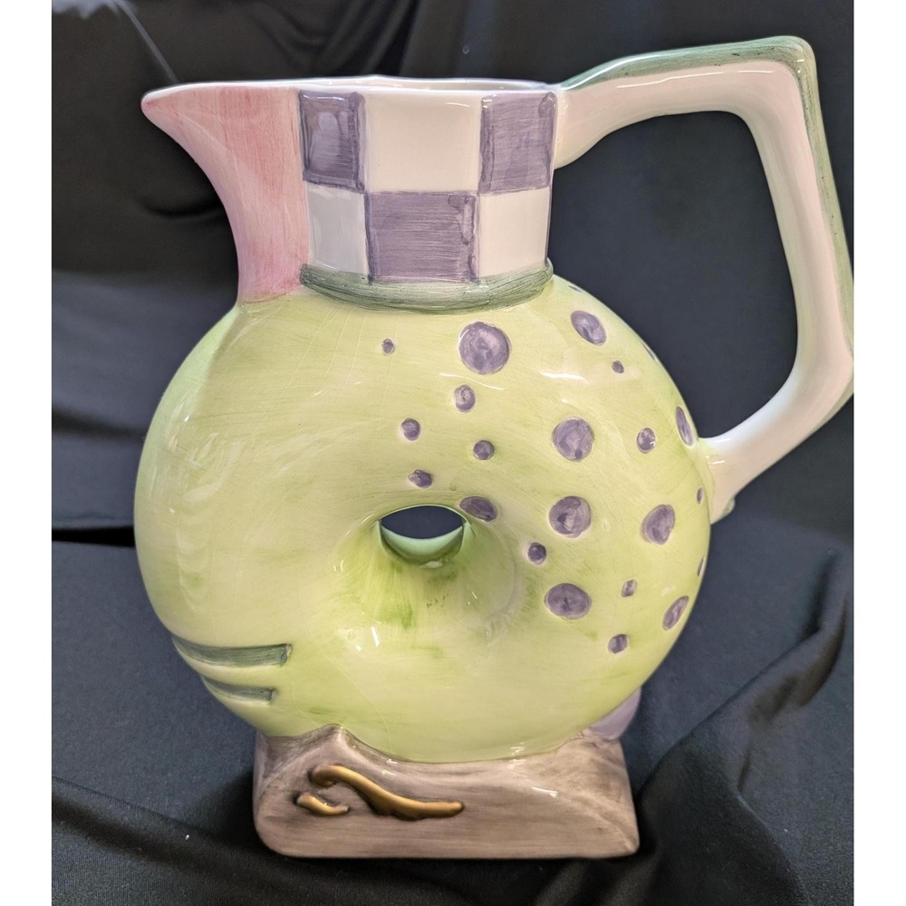 Vintage 1998 CBK Ltd Ceramic Whimsical Tea Set 5 Piece Postmodern Memphis Style - Picture 6 of 7